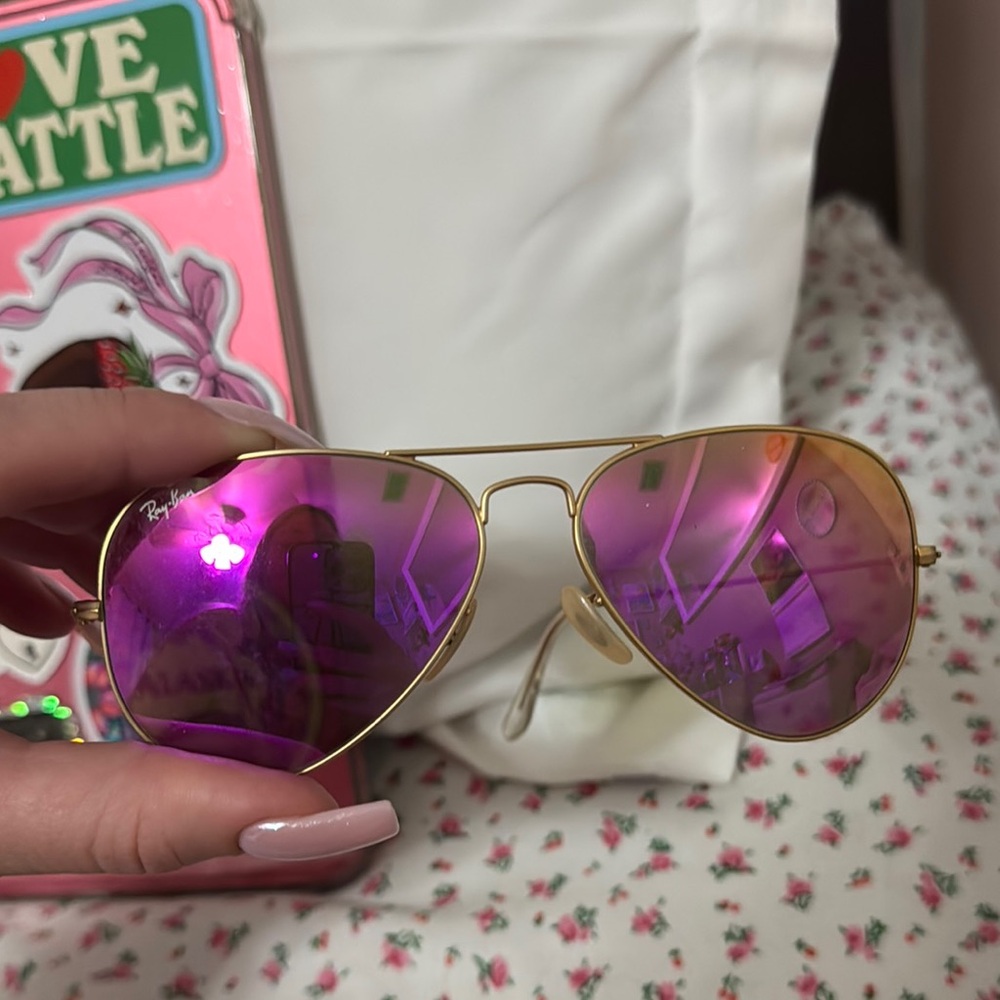 Pink Rayban Aviators